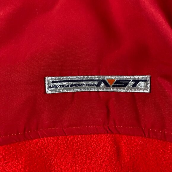 Vintage 90s Nautica Competition Sport Tech NST Fleece Jacket Men's XXL Spell Out - Picture 6 of 13